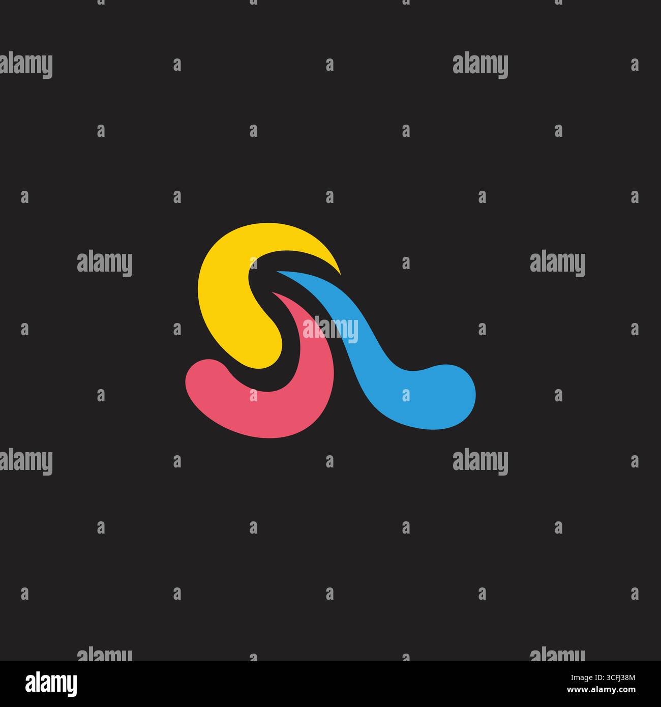 Motion Emblems Design colorful liquid motion emblem fun logo vector Stock Vector Image & Art ...
