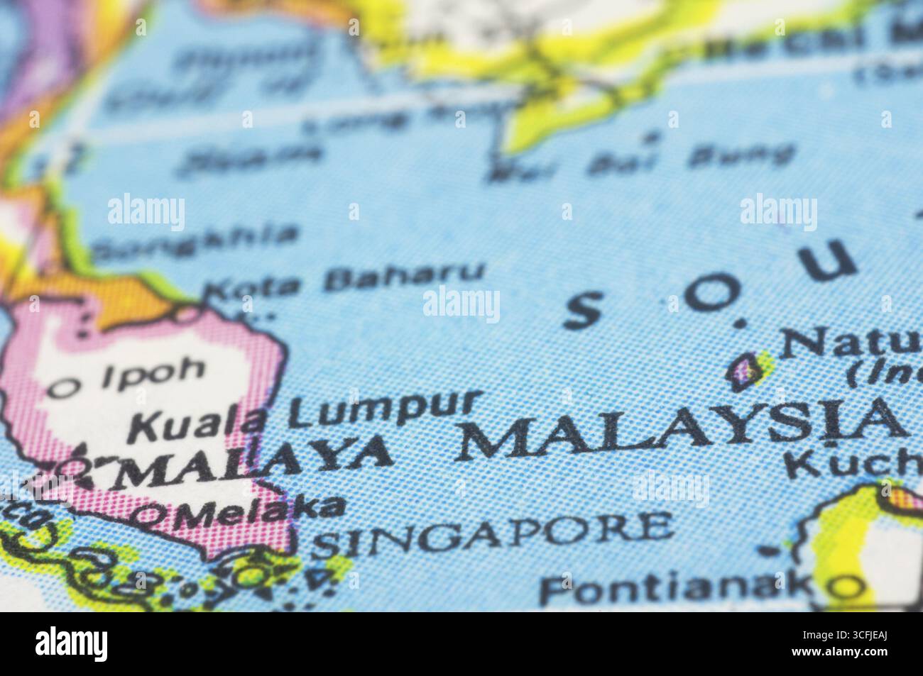 Map of asia southeast section hi-res stock photography and images - Alamy