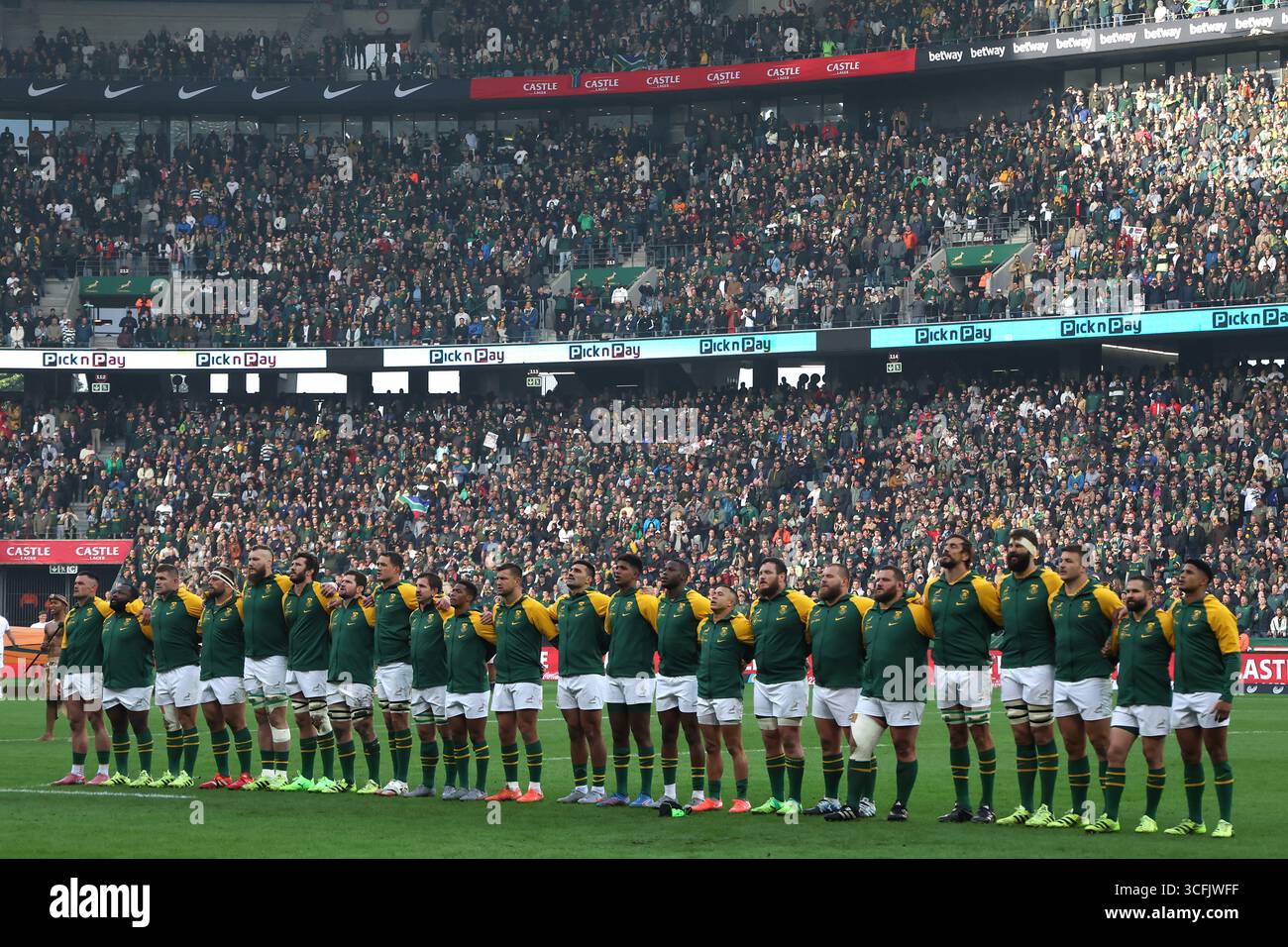 Springbok Rugby Anthem Springboks rugby team national anthem hi-res stock photography and ...