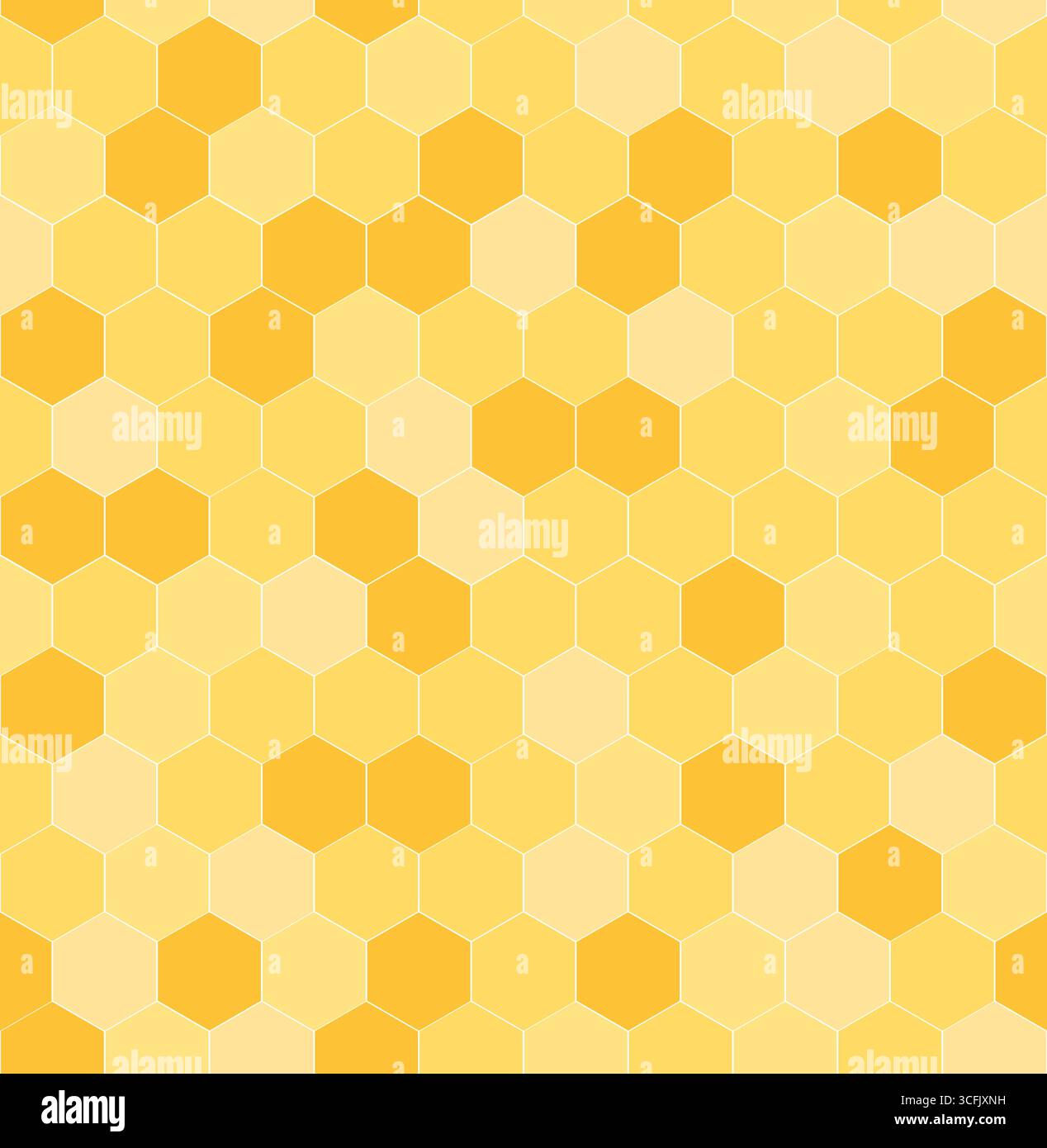 Crusted honeycomb seamless pattern. Honey combs background, vector illustration Stock Vector