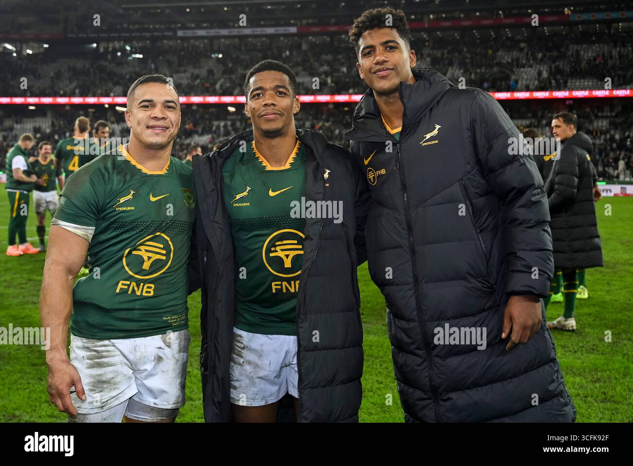 Cheslin Kolbe of South Africa, Grant Williams of South Africa and Canan ...