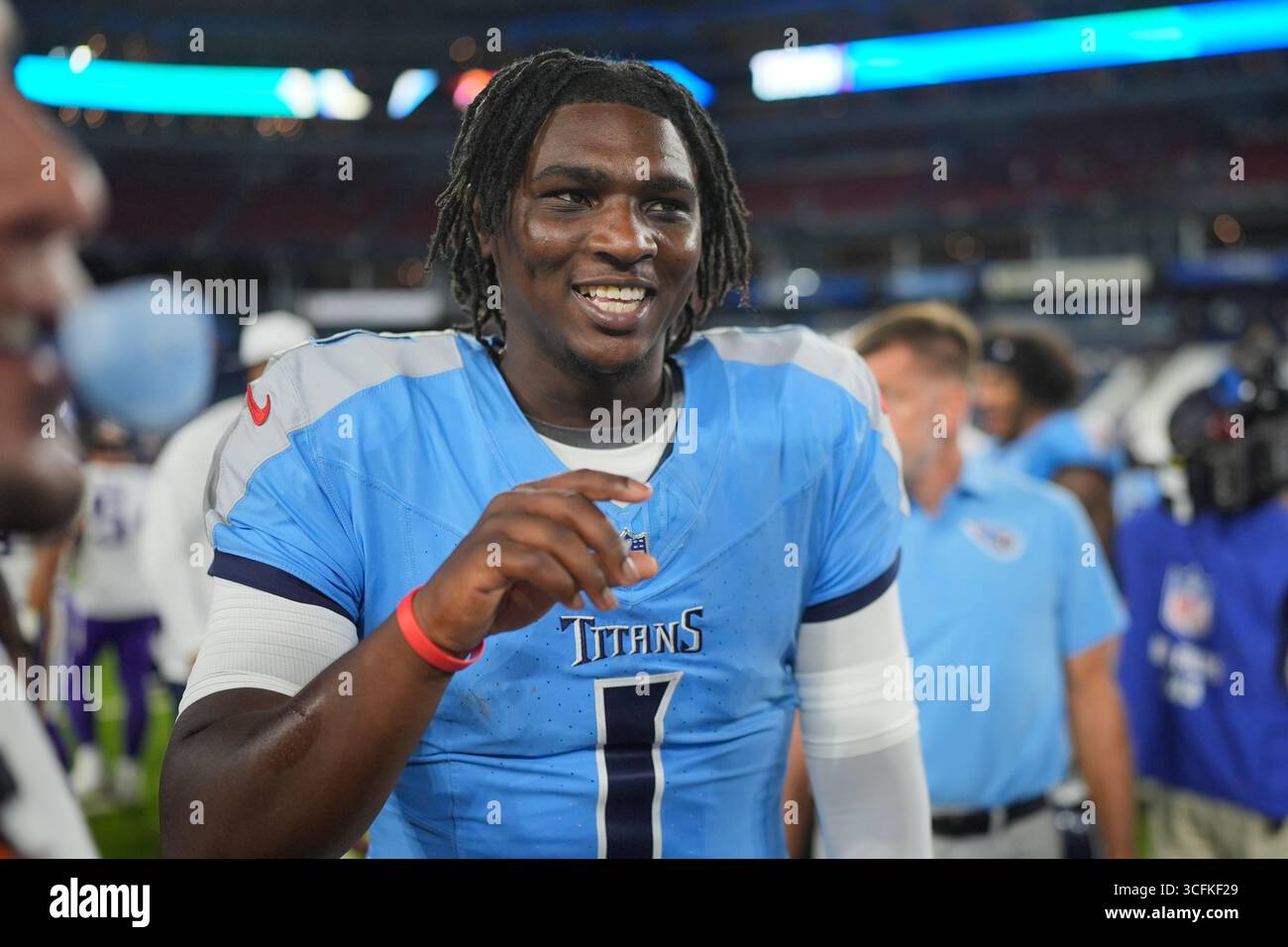 Cam Ward Speaks After Tennessee Titans Preseason NFL Game