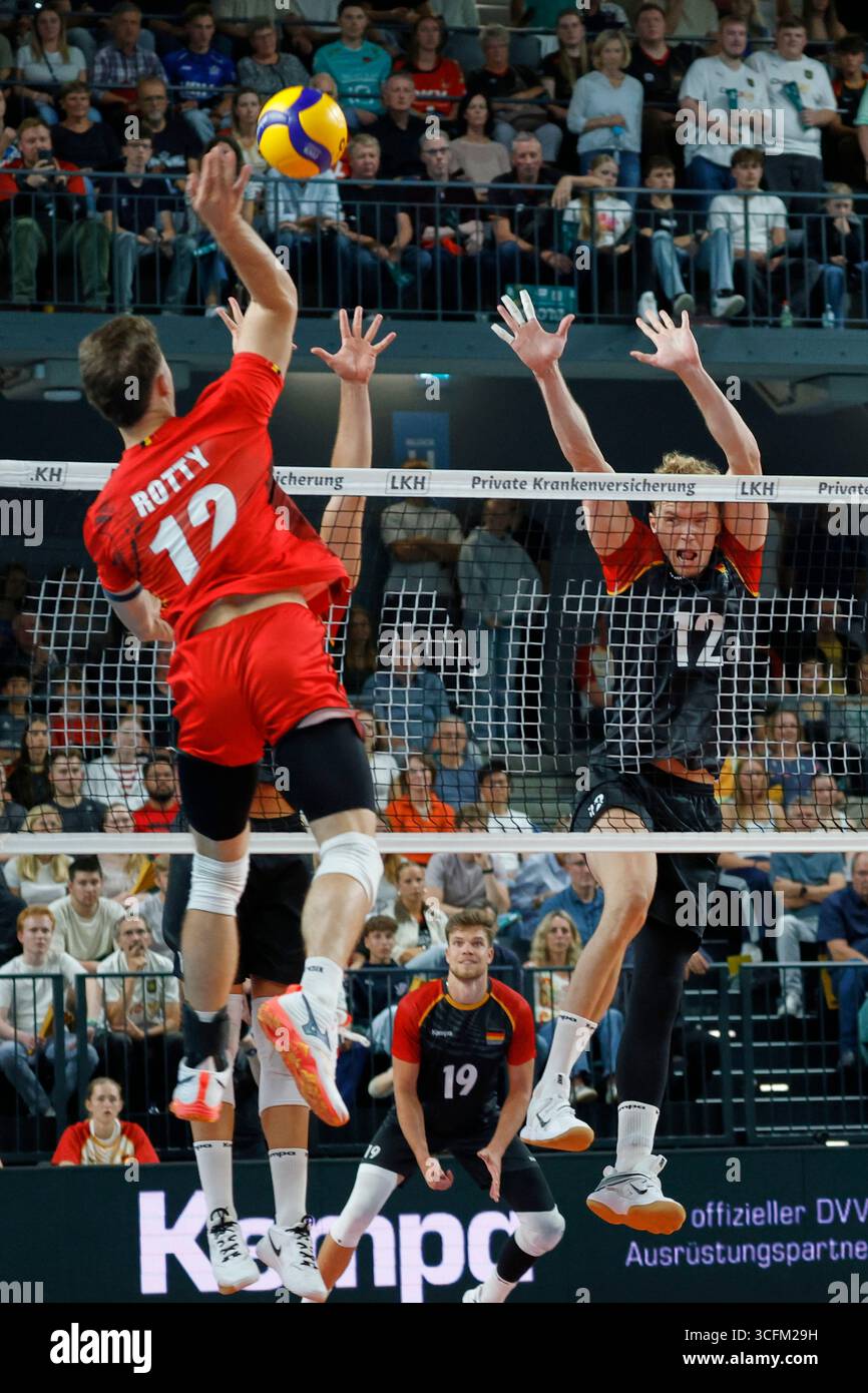 23 August 2025, Lower Saxony, Lüneburg: Volleyball, Men: International ...