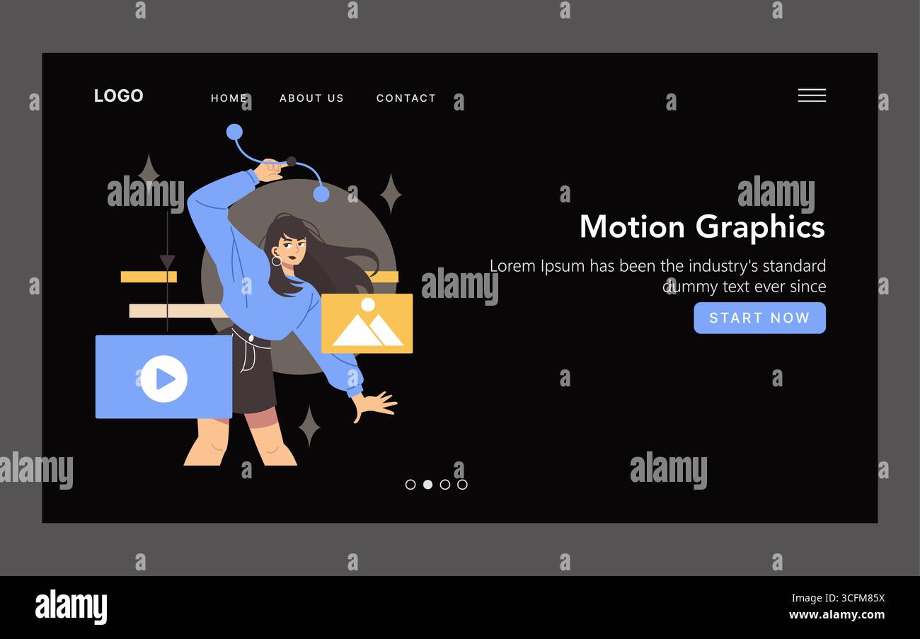 Animated digital motion graphic featuring hi-res stock photography and ...
