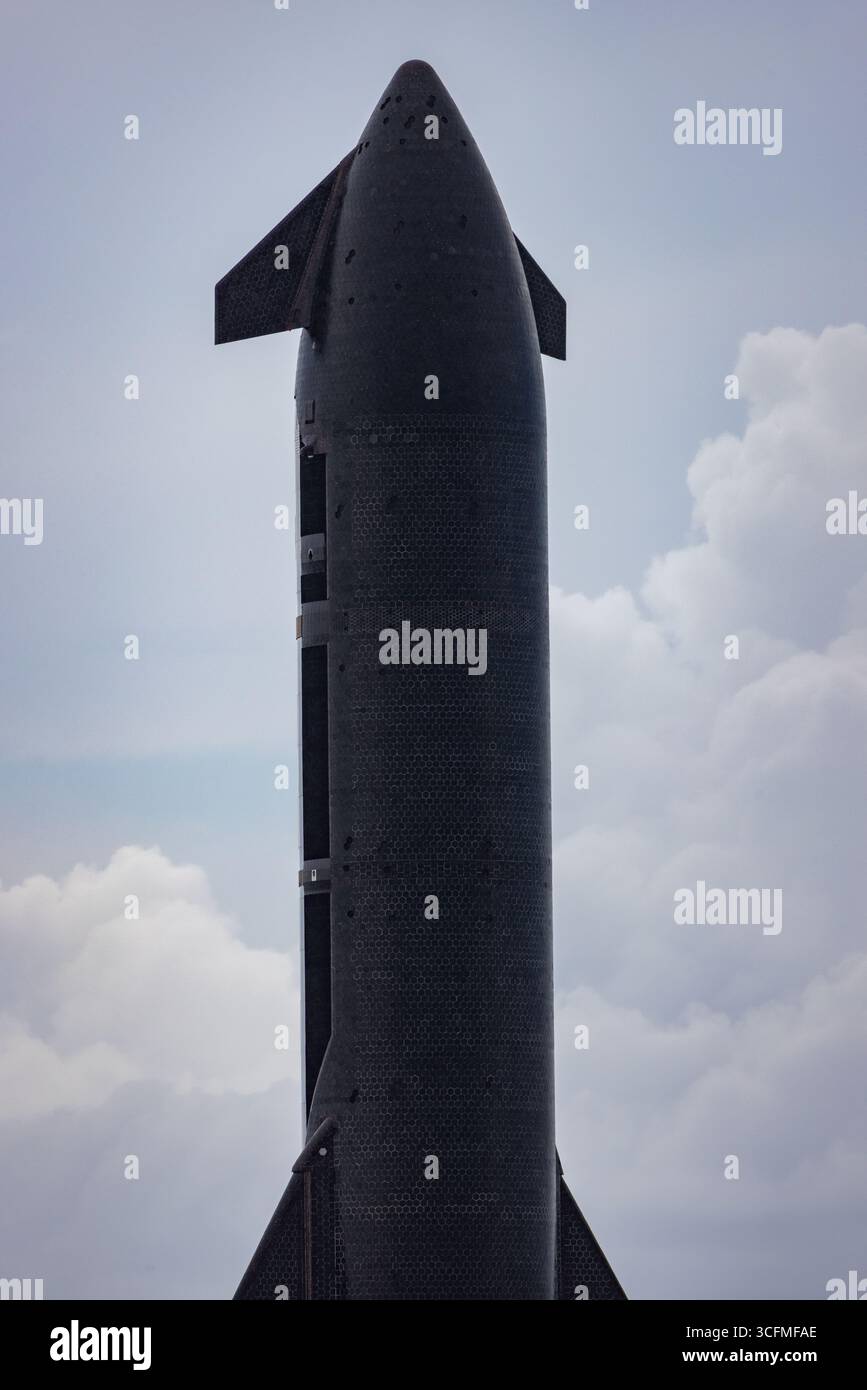 Starbase Rain In a light drizzling rain at 3:00 PM CT SpaceX rolled out Ship 37 for ...