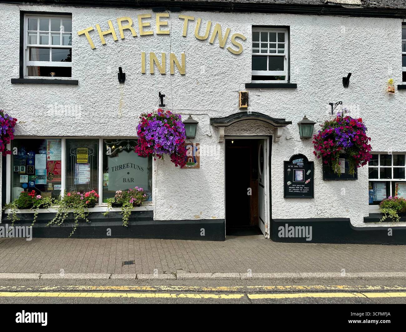 The Three Tuns Inn in Chepstow, Wales - Smartphone Captured Stock Image