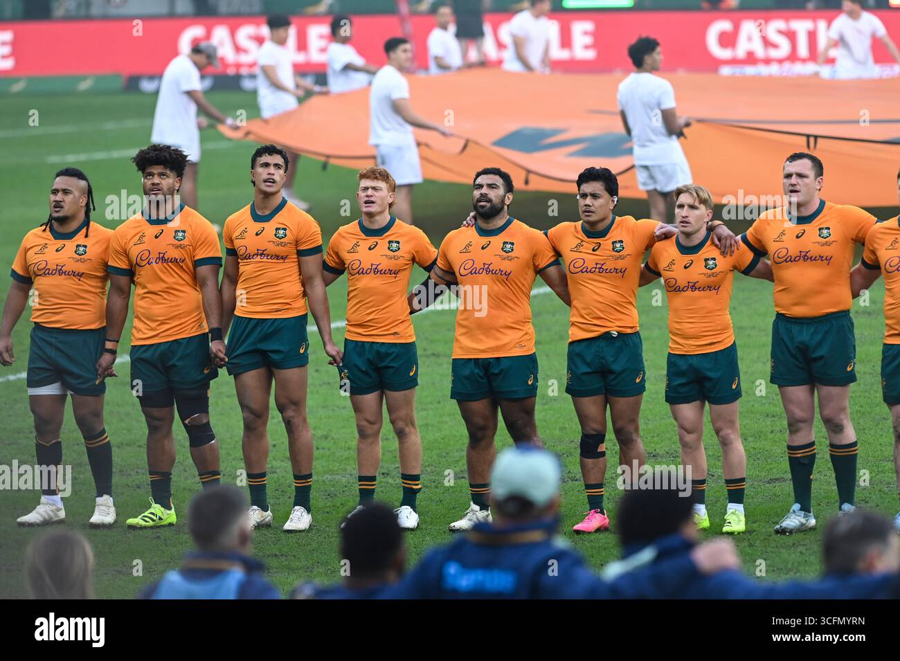 Springbok Rugby Anthem Anthems during The Rugby Championship match between South Africa ...