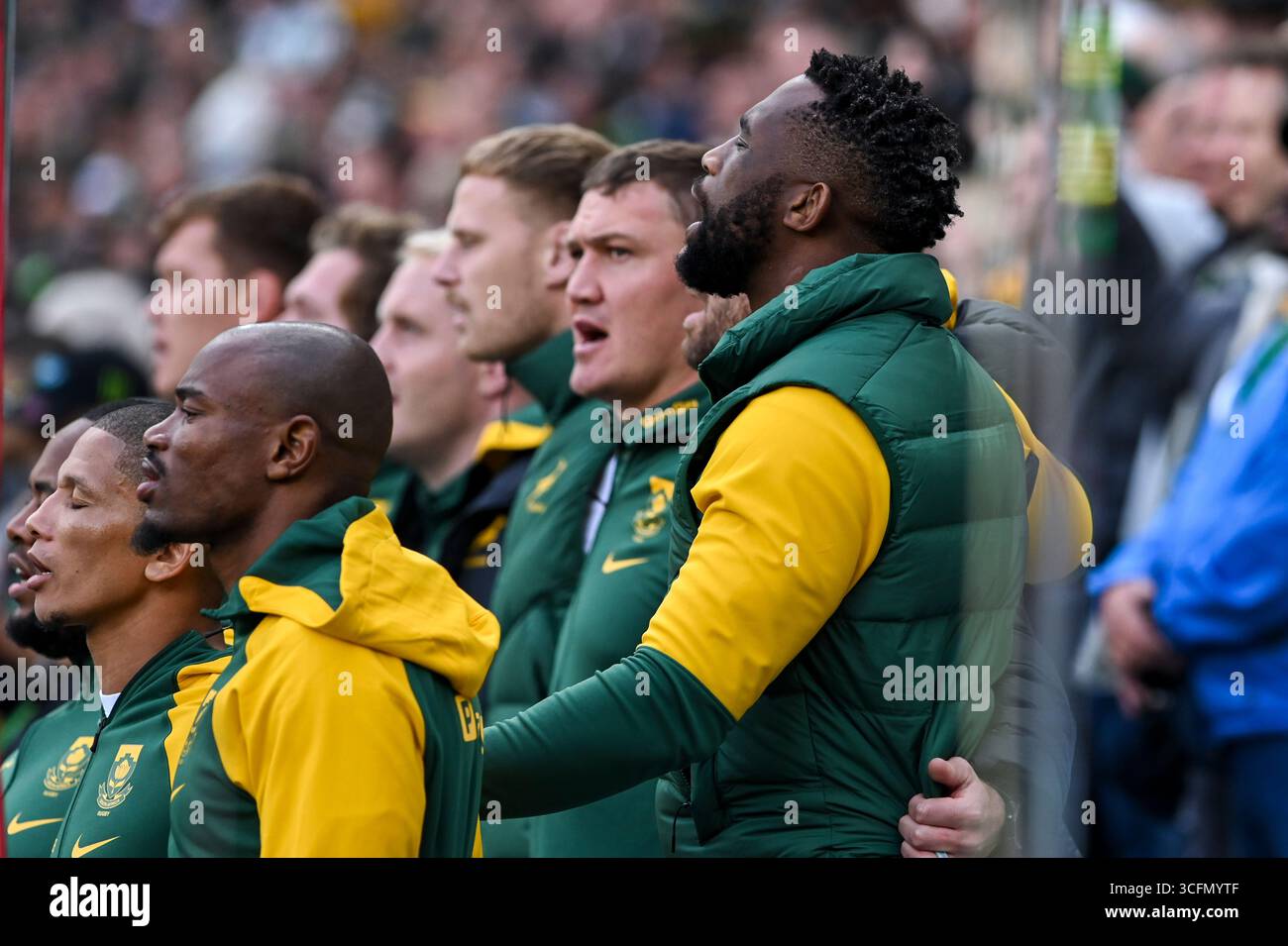 Springbok Rugby Anthem National Anthems during The Rugby Championship match between South ...