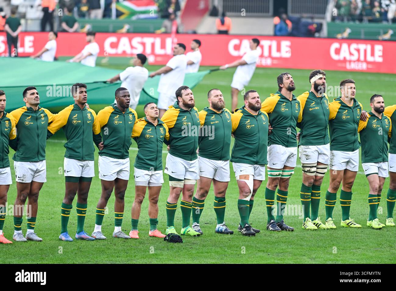 Springbok Rugby Anthem National Anthems during The Rugby Championship match between South ...