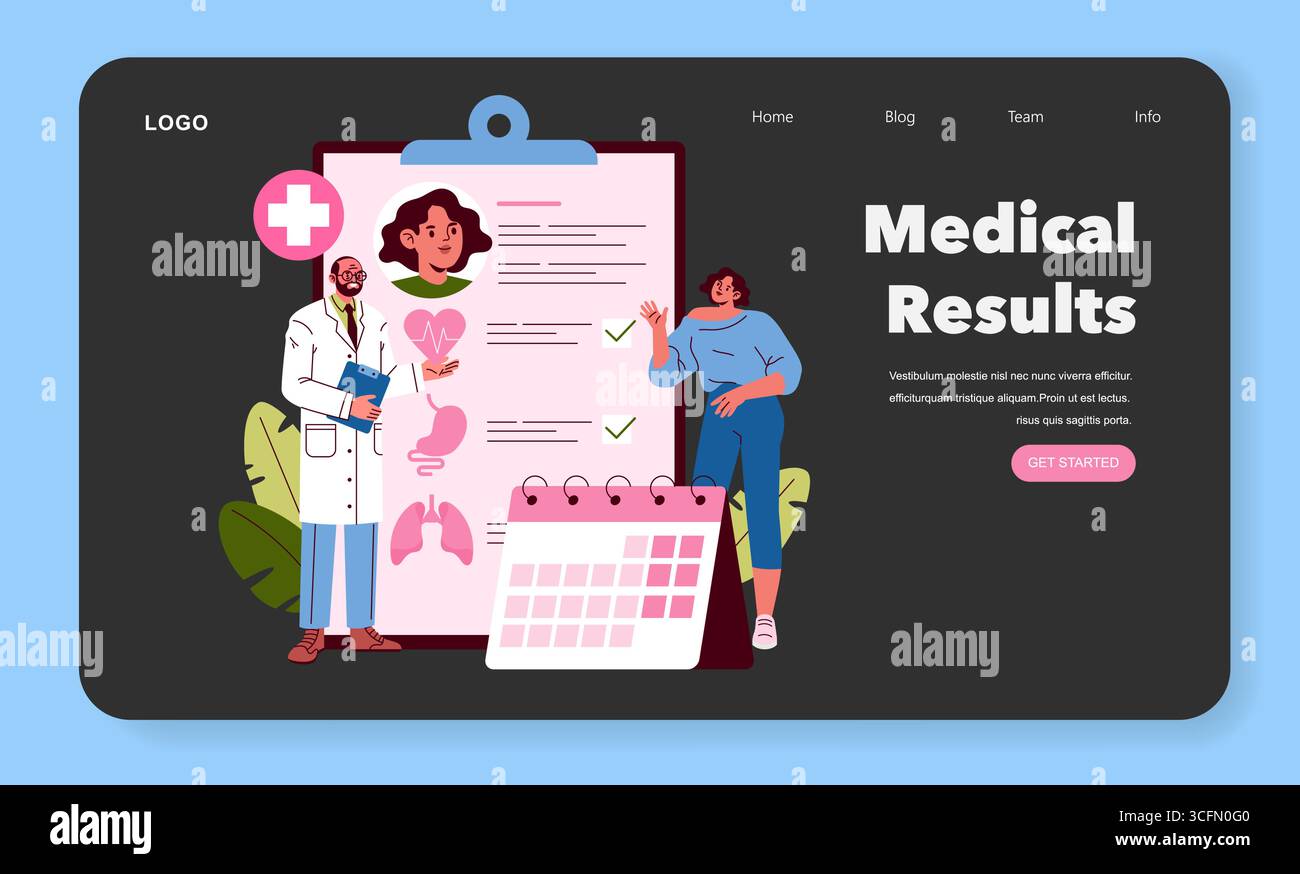 Vector illustration depicting a doctor and patient discussing medical ...