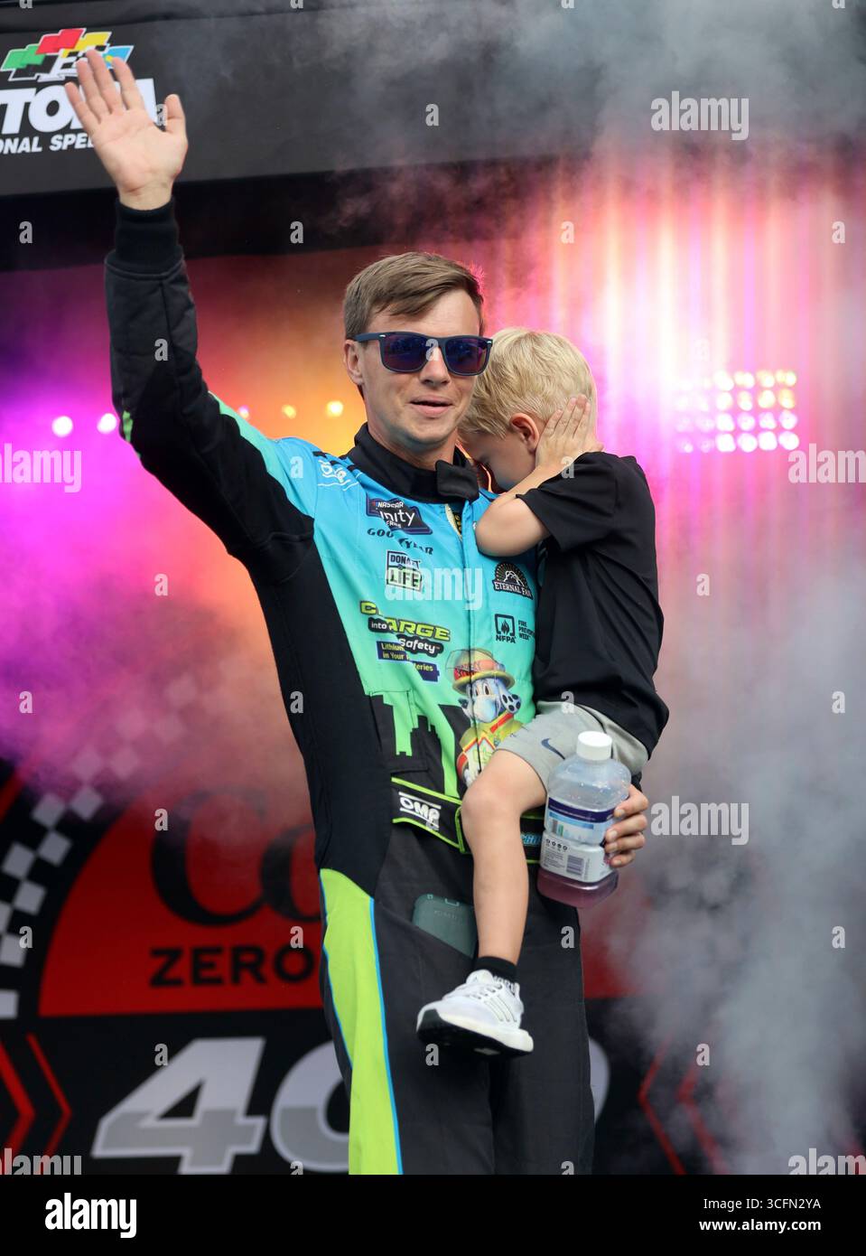 DAYTONA BEACH, FL - AUGUST 23: Joey Gase (#44 NY Racing NFPA Chevrolet ...