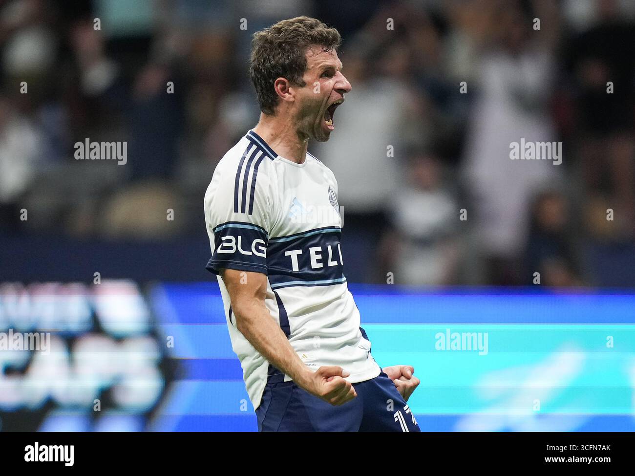 Vancouver Whitecaps Thomas Muller celebrates his winning penalty kick