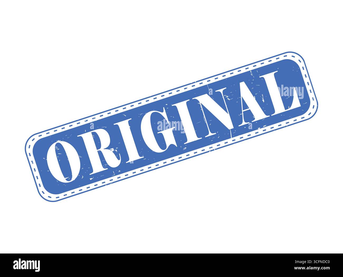A Original Rubber Stamp Seal on a Bar Stock Vector