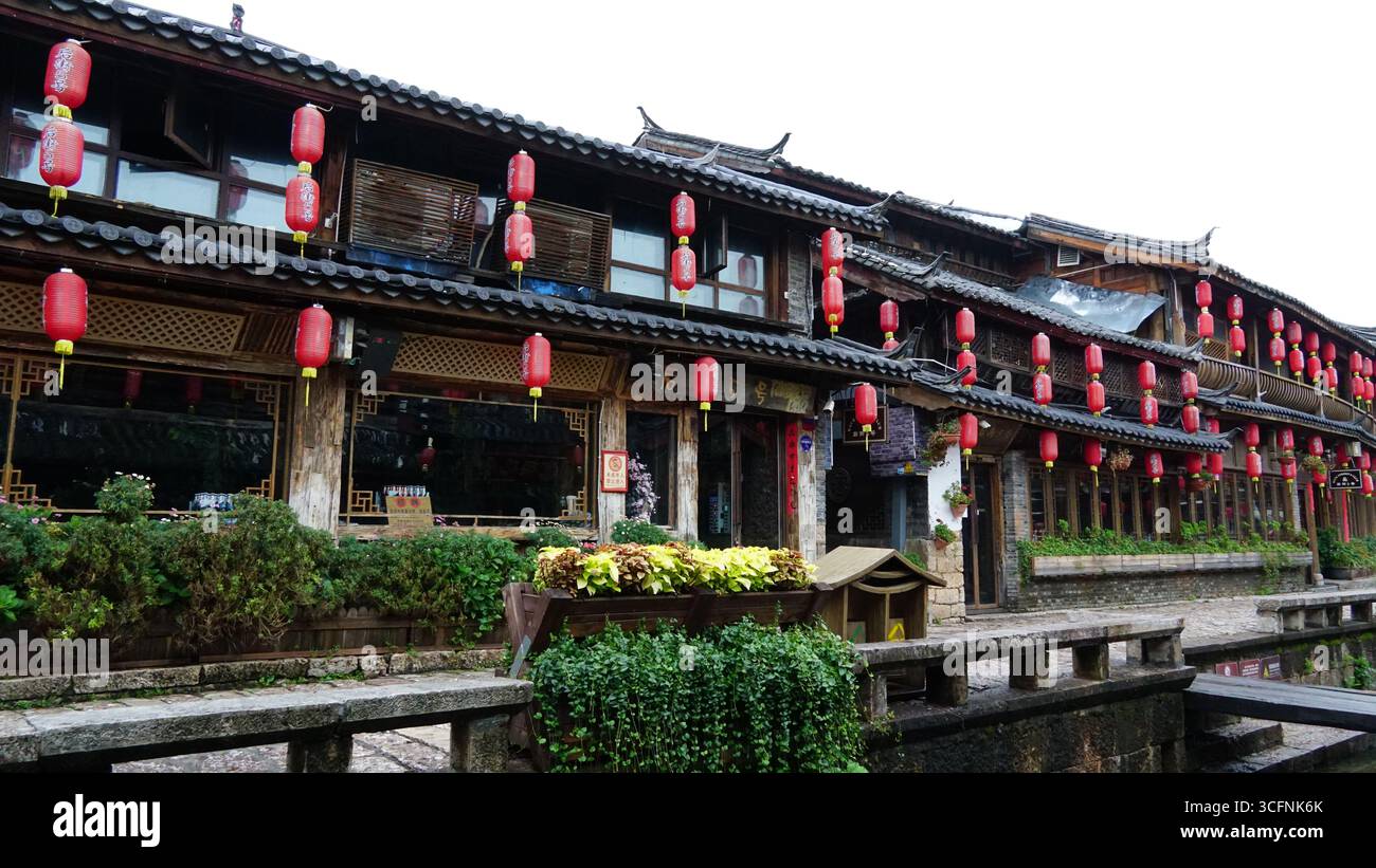 Lijiang Ancient Town: A UNESCO World Heritage Site in Yunnan, China Stock Photo