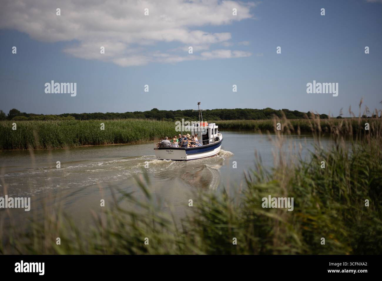 Suffolk River Trips Snape Suffolk Stock Photo