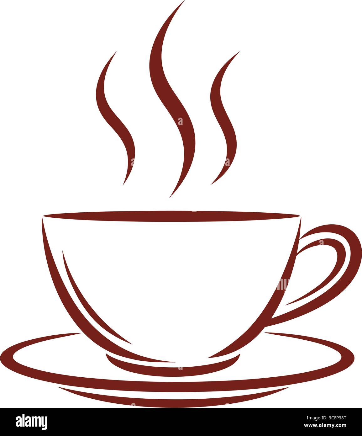 Coffee shop digital illustration Stock Vector Images - Alamy