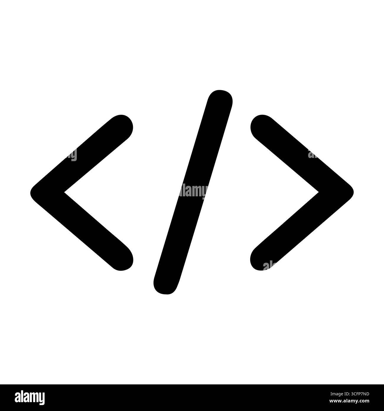 A Symbol Representing Programming, Development, and Code Creation in Software Engineering Stock Vector
