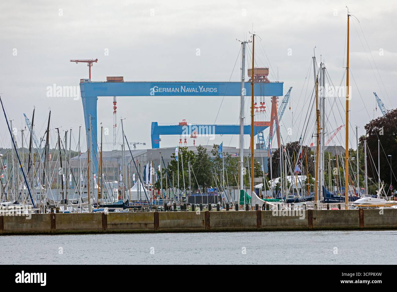 German Naval Yards, Kiel, Schleswig-Holstein, Germany Stock Photo