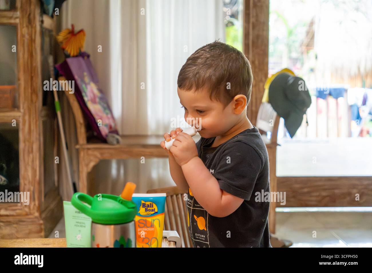 adorable male dottler Stock Photo