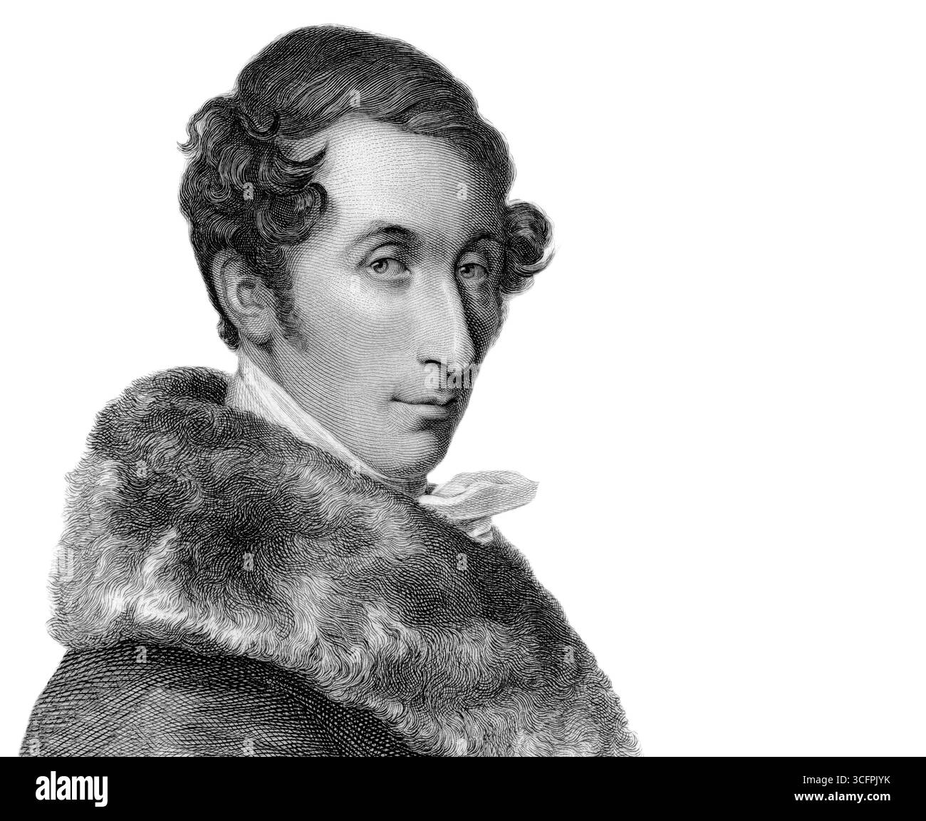 Carl Maria von Weber, 1786 - 1826, German composer, conductor and pianist, digitally edited Stock Photo