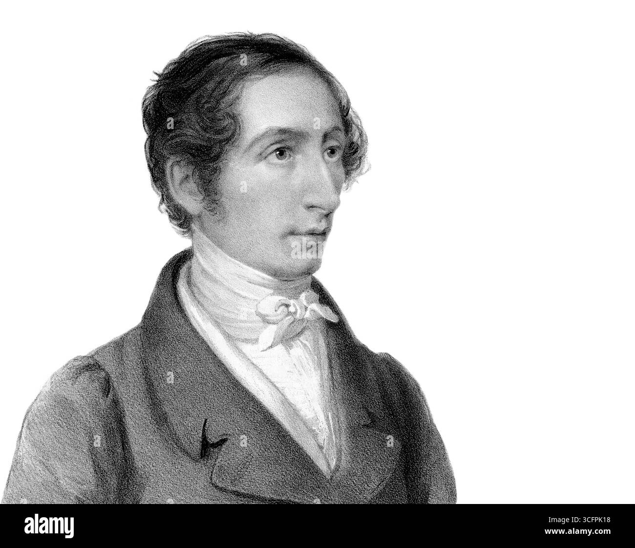 Carl Maria von Weber, 1786 - 1826, German composer, conductor and pianist, digitally edited Stock Photo