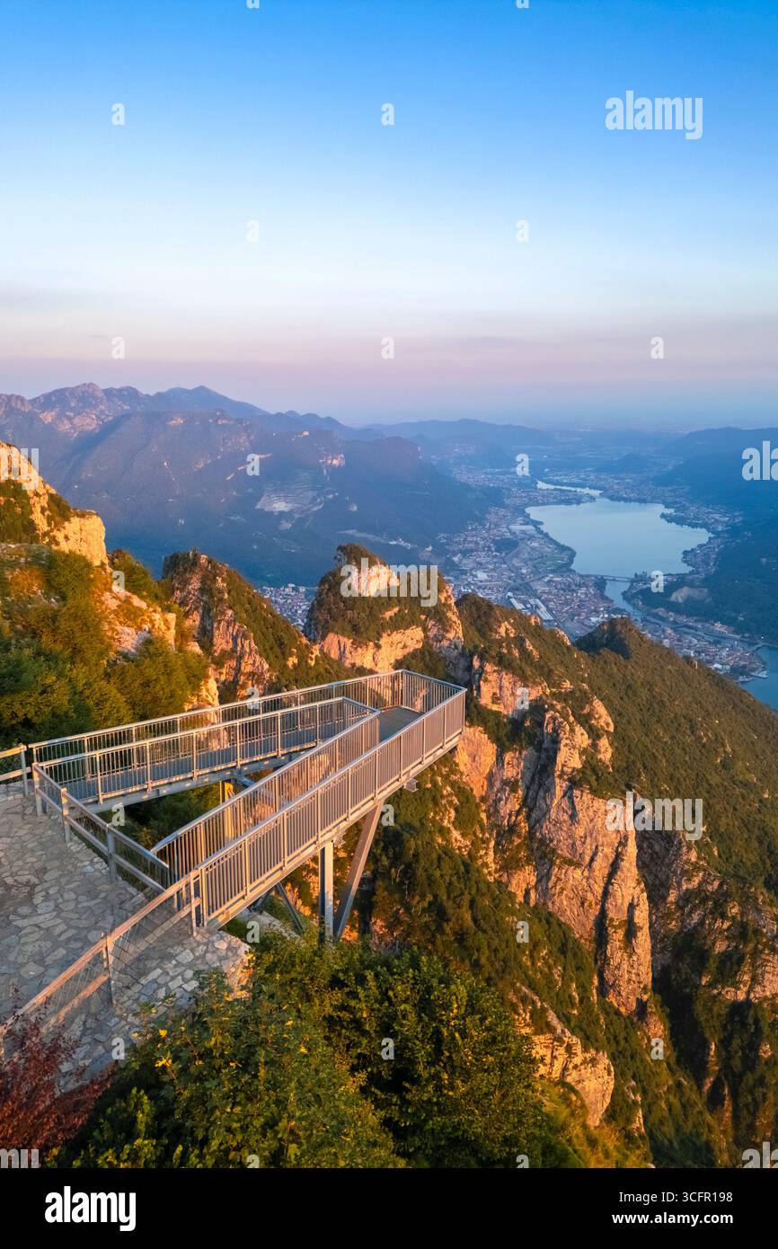 Aerial view of the Belvedere Parco Valentino viewpoint at sunset