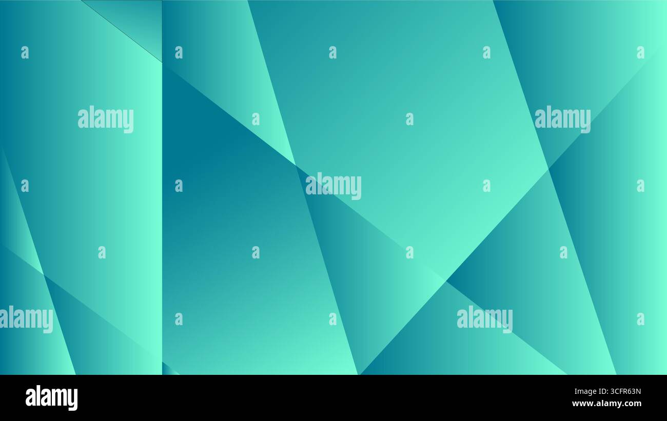 Abstract background geometric dark green polygonal pattern, vector illustration Stock Vector