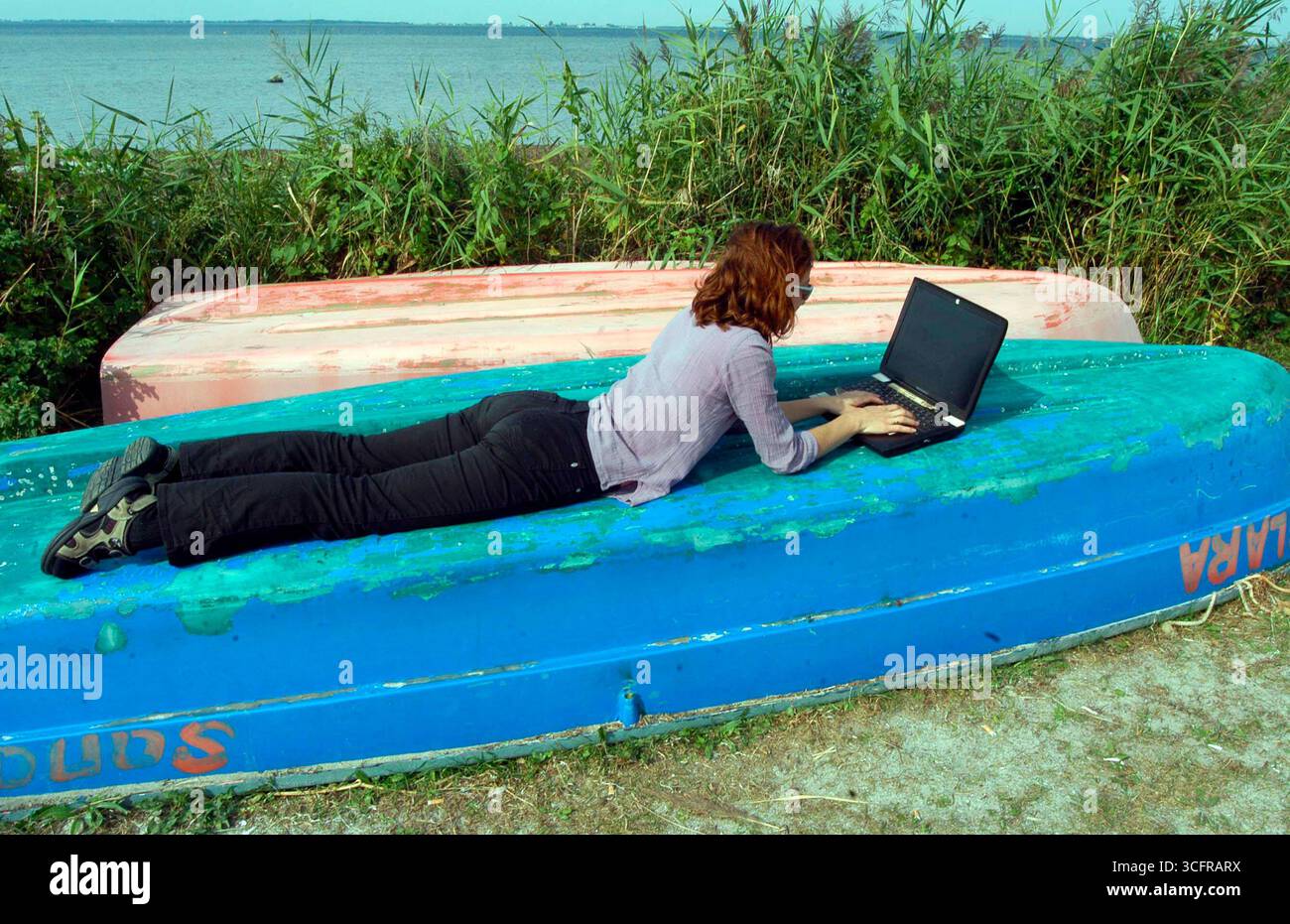 a laptop or notebook, mobile computer device with screen and ...
