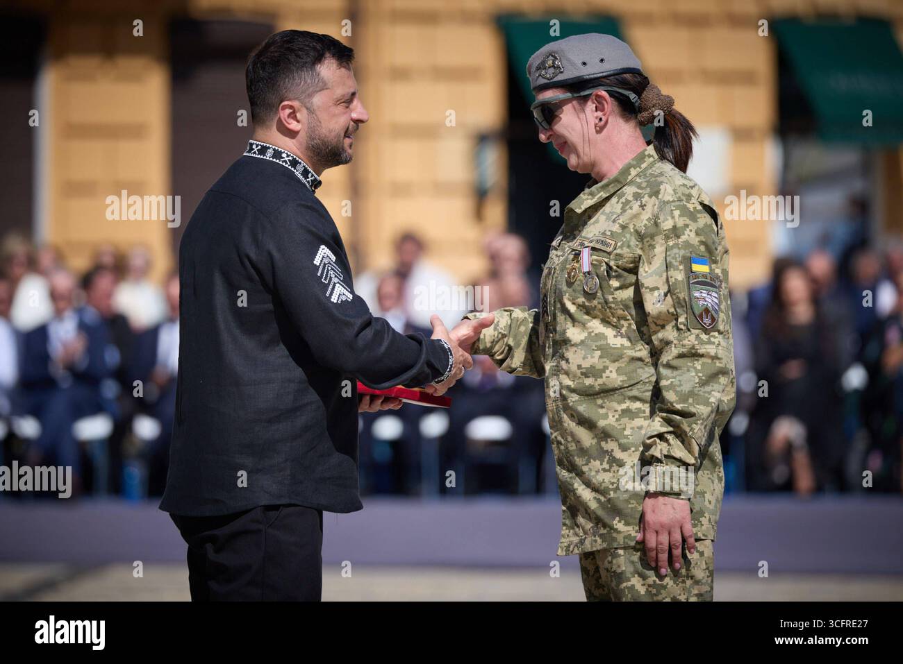 Ukrainian President Volodymyr Zelenskyy participates in Ukrainian ...