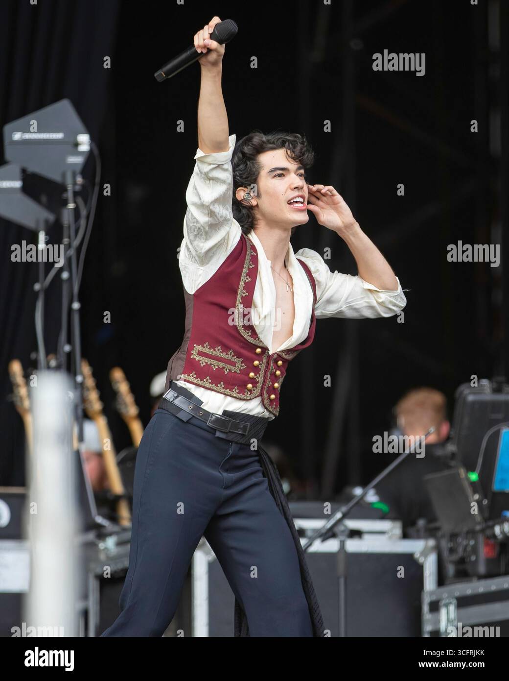 Leeds, England, 24th August, 2025. Conan Gray playing the Main Stage at ...