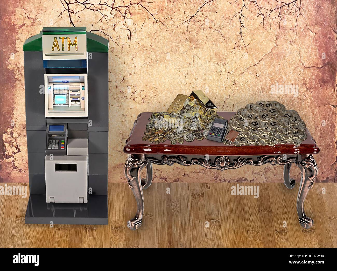 Atm gold hi-res stock photography and images - Alamy