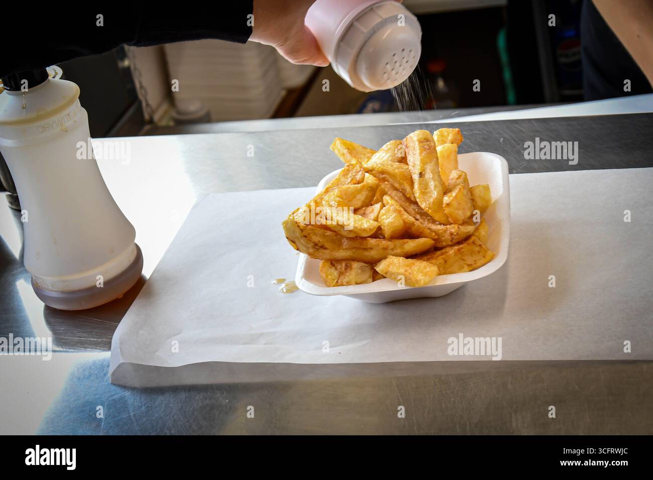 chip shop chips Stock Photo - Alamy