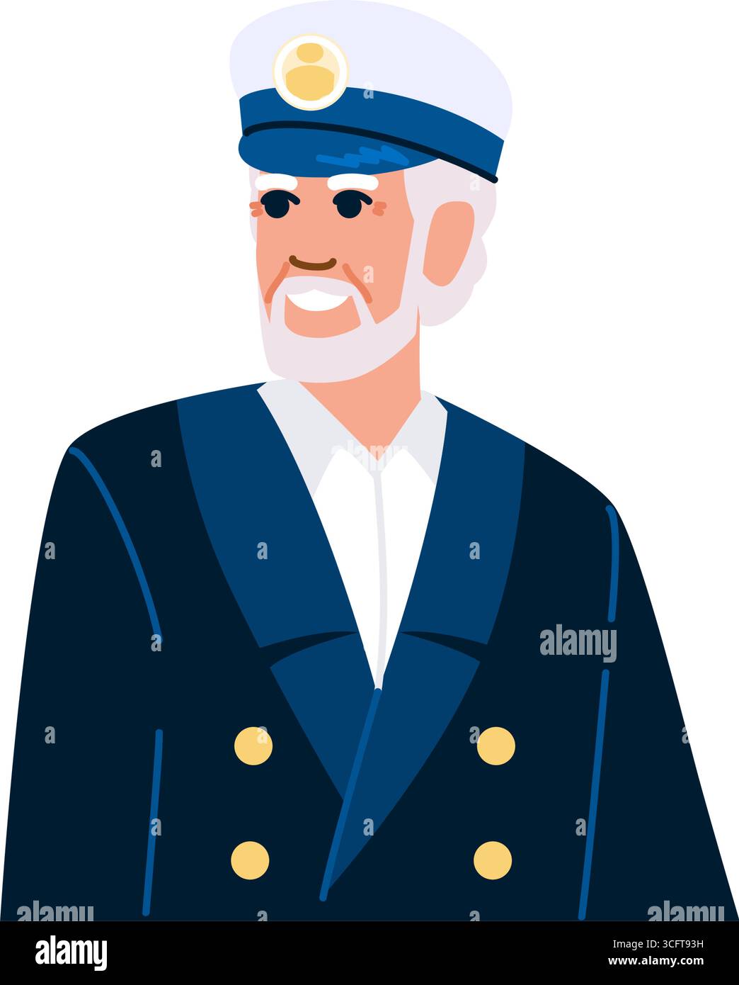 Elderly captain Cut Out Stock Images & Pictures - Alamy