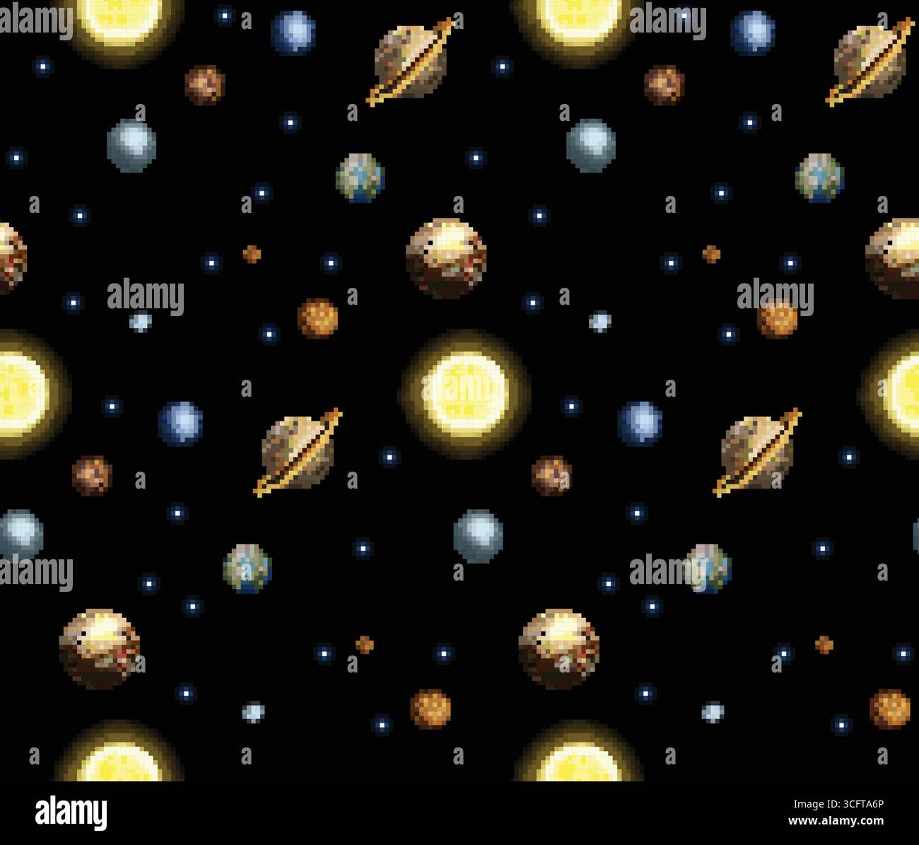 Planets solar system seamless hi-res stock photography and images - Alamy