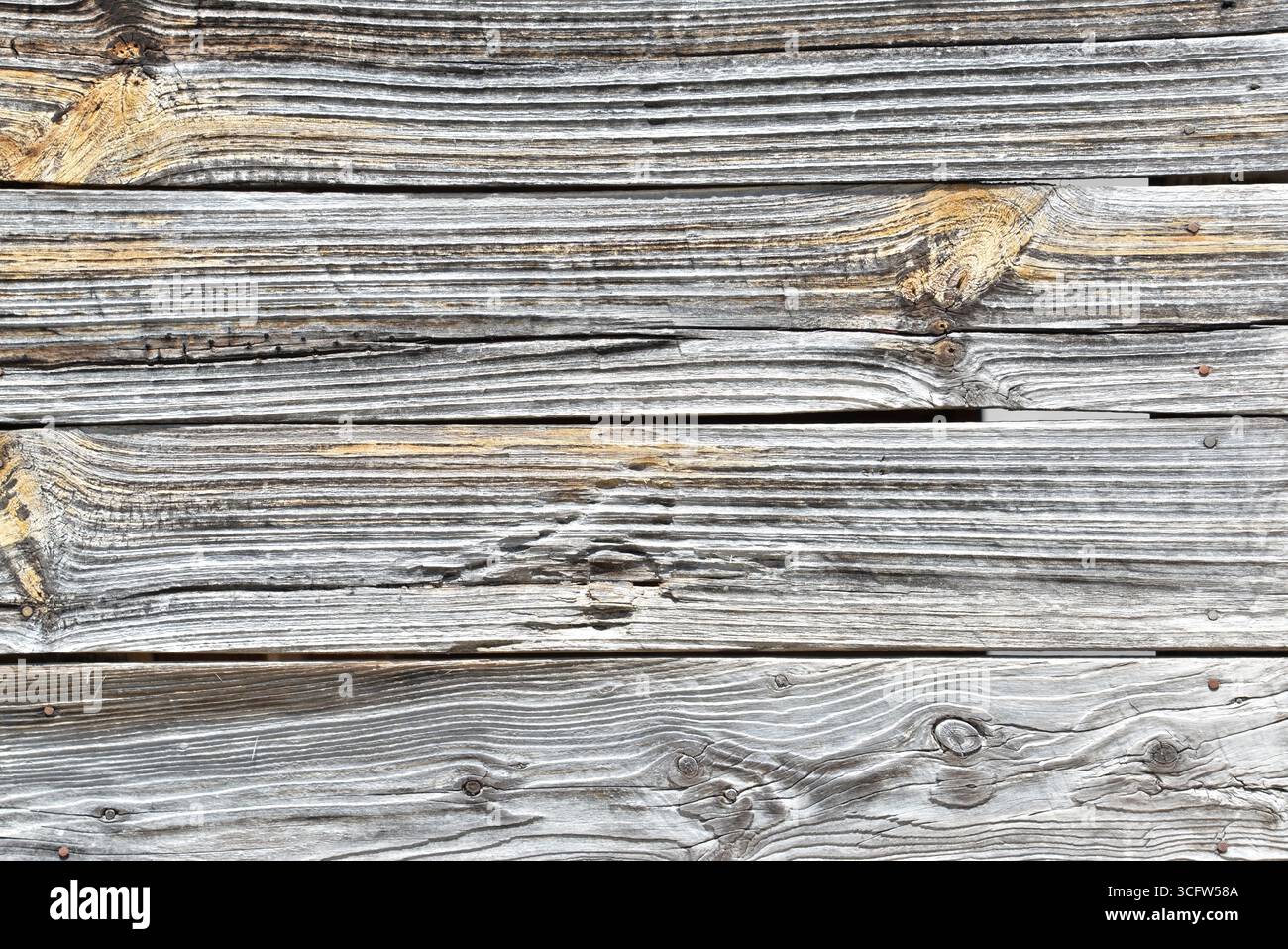Barn wood aged lumber siding Stock Photo