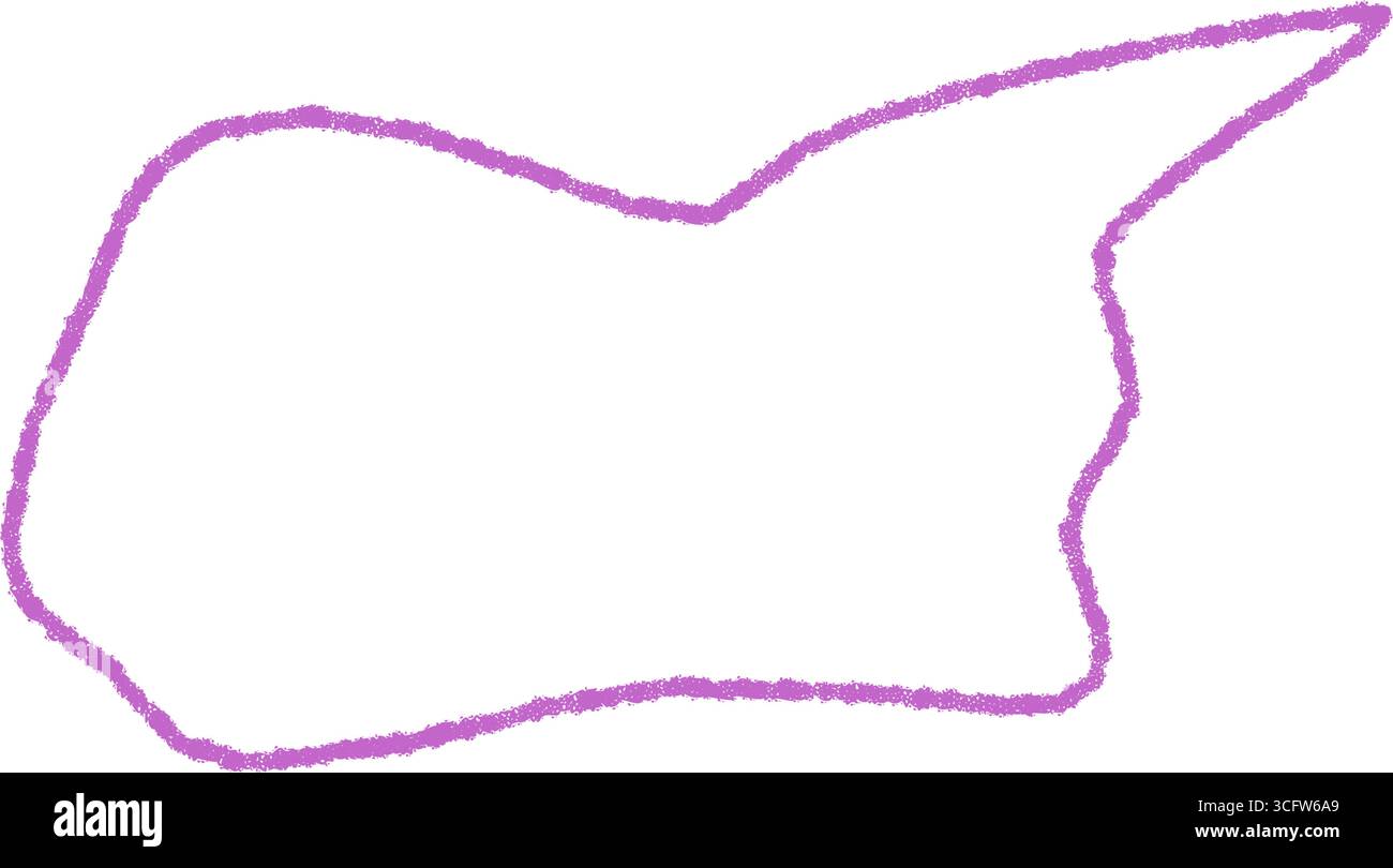 Hand Drawn Wavy Pink Speech Bubble Stock Vector