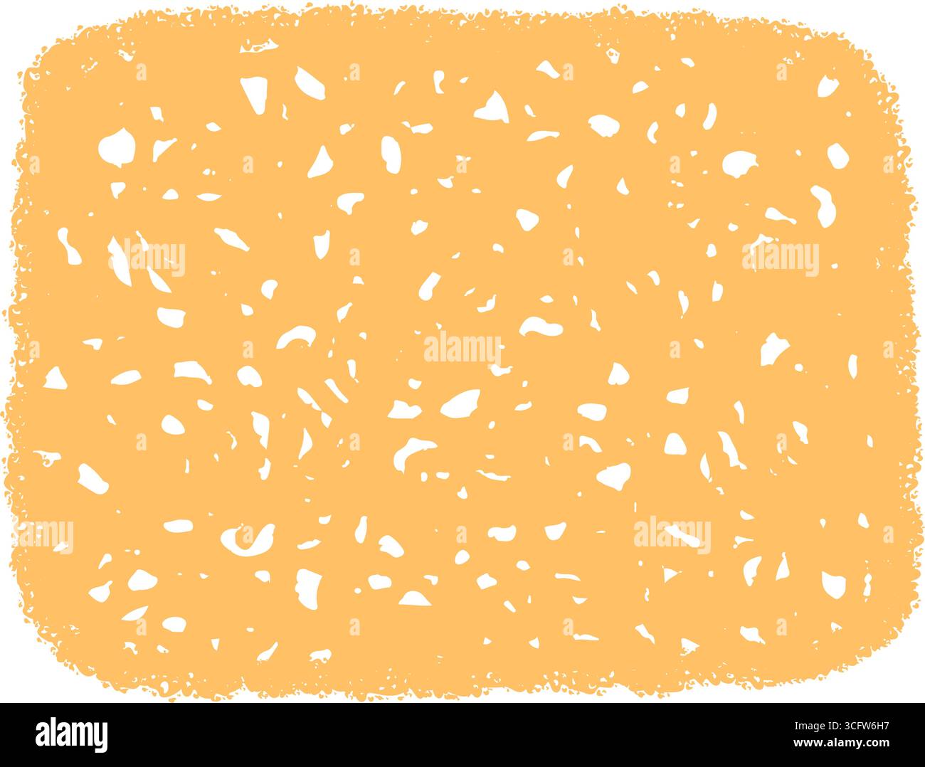 Crayon Squiggle Sketch Textbox Rectangle Stock Vector