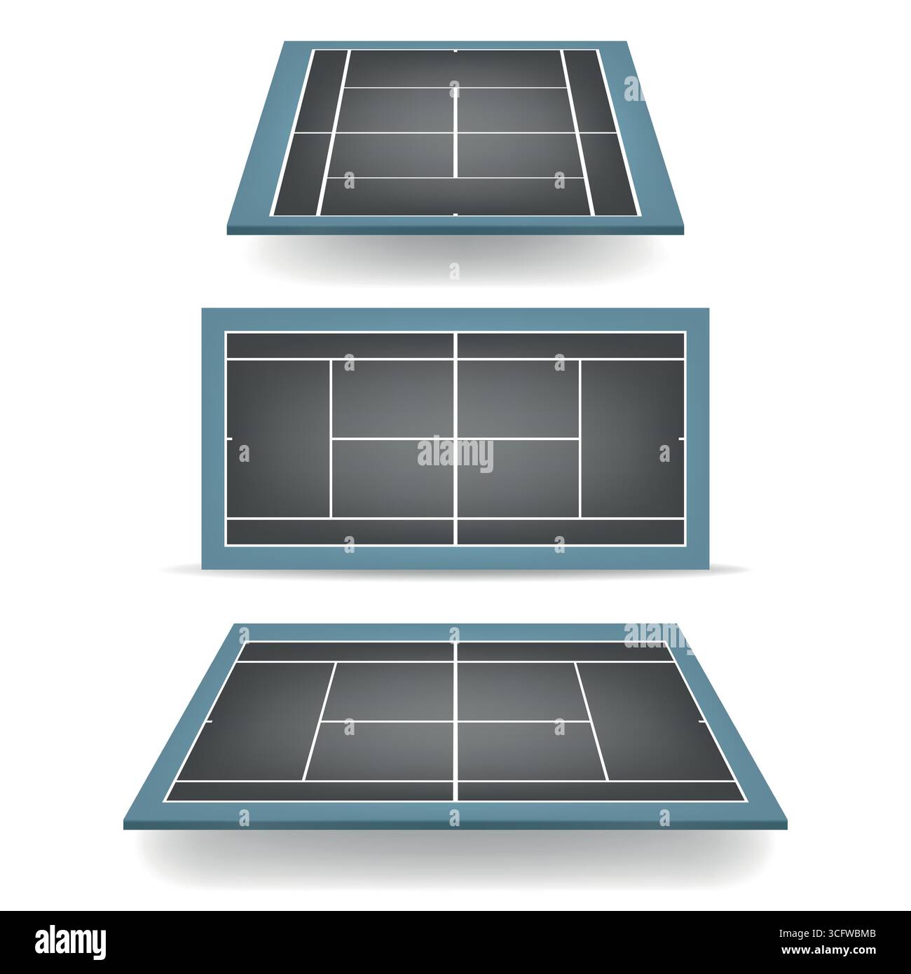 Practice courts Stock Vector Images - Alamy