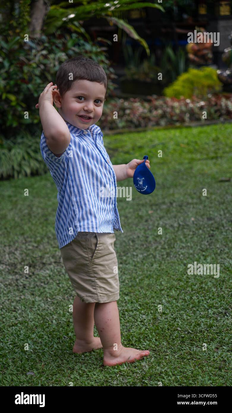 adorable male dottler Stock Photo