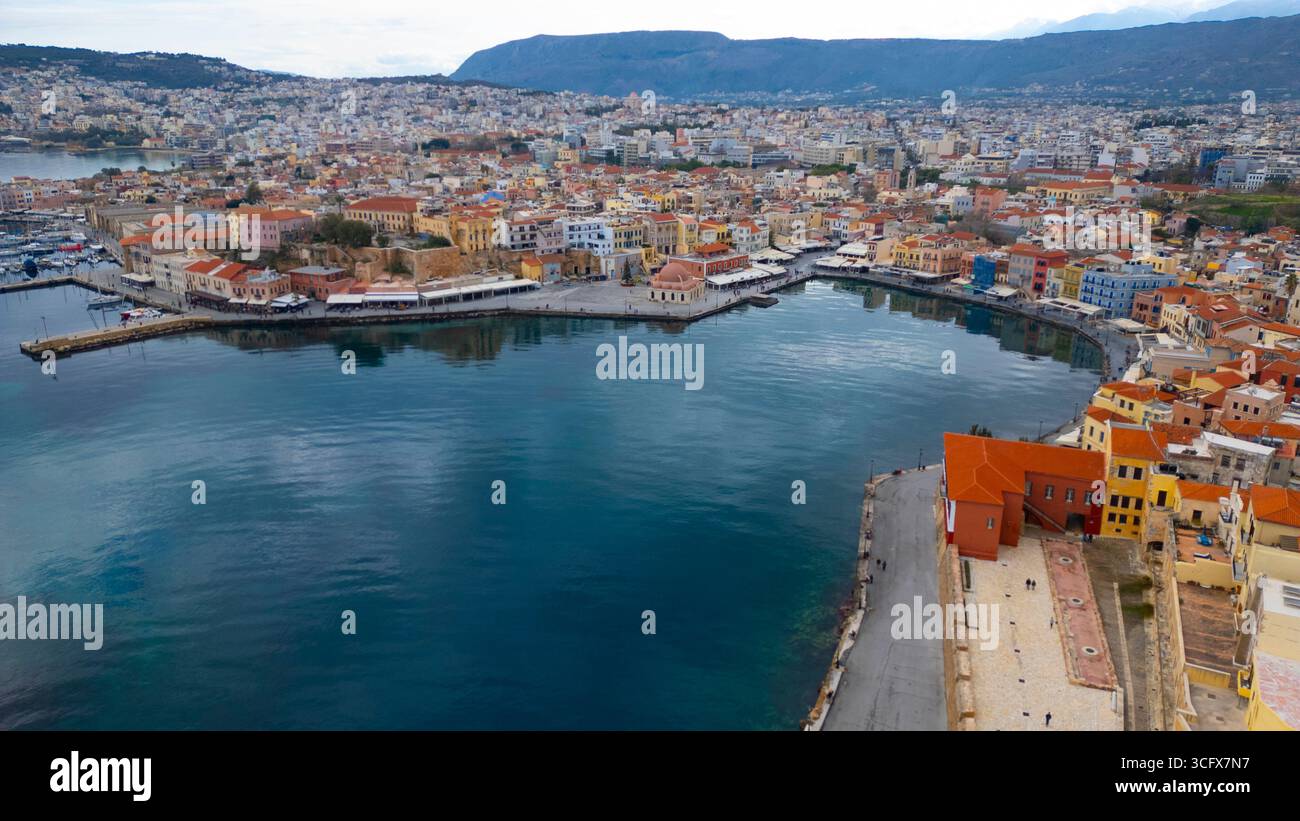 Chania Cityscape Crete island Greece - Stock Image