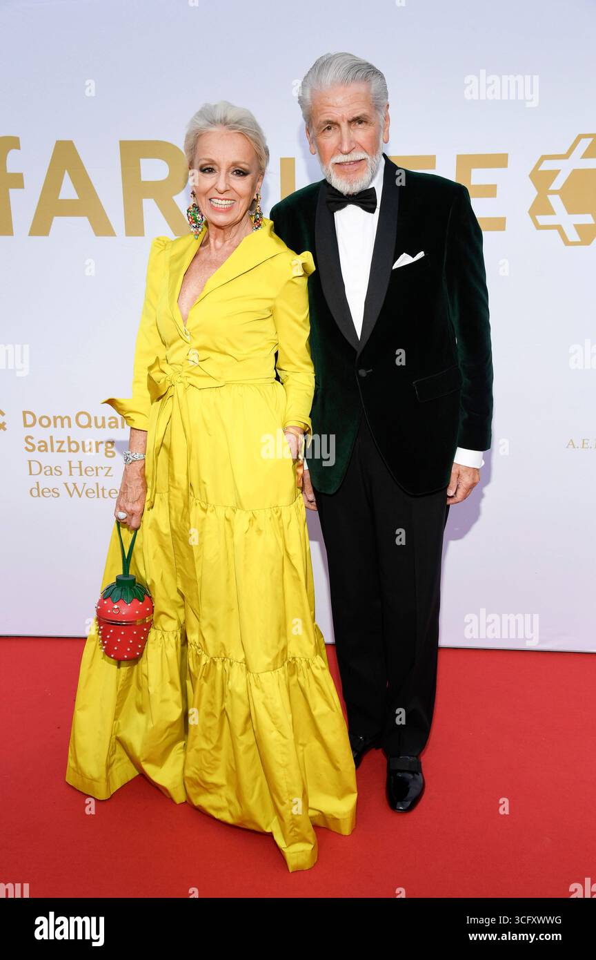Klaus Mathies Eva-Maria Baronin von Schilgen-Arnsberg und Klaus Mathis bei der amfAR ...