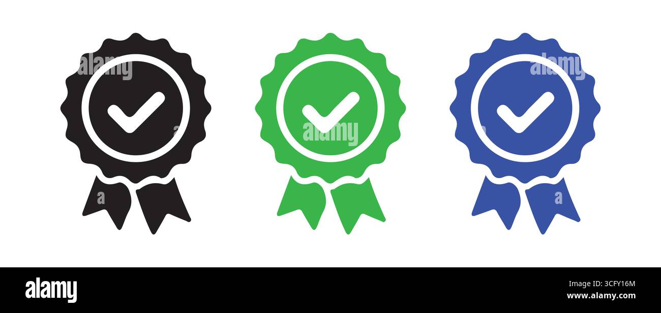 Vector Checkmark Icons for Web and Mobile Apps vector illustration Stock Vector