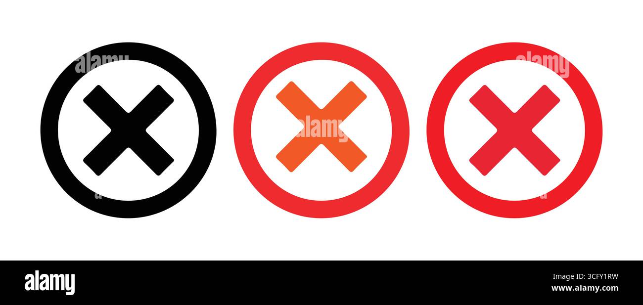 Modern Checkmark Icons for Digital Checklists vector illustration Stock Vector