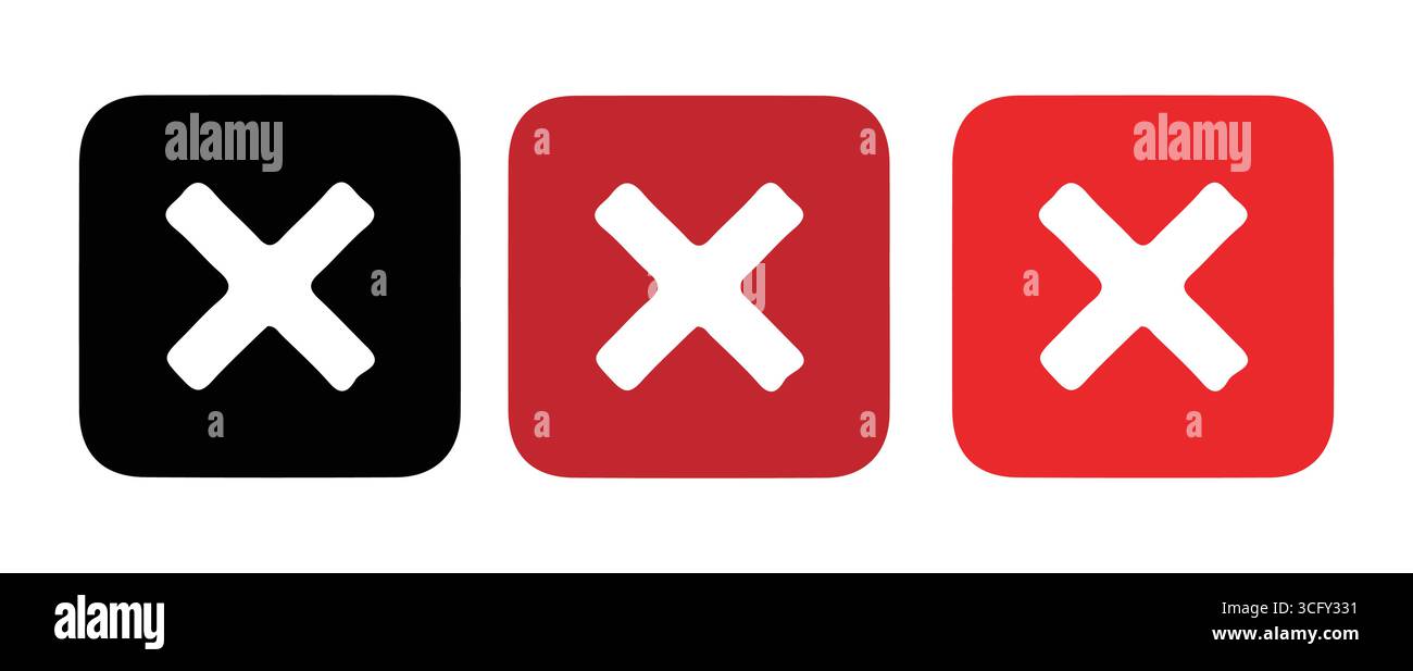 Modern Checkmark Icons for Digital Checklists vector illustration Stock Vector