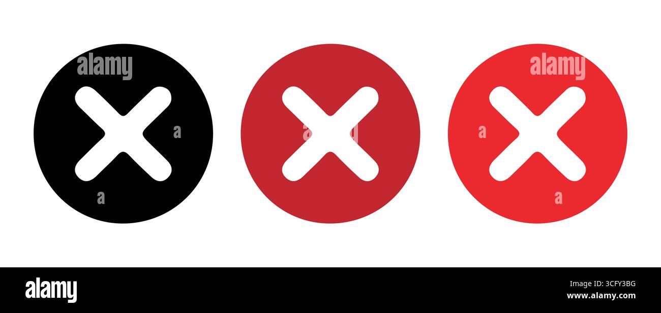 Modern Checkmark Icons for Digital Checklists vector illustration Stock Vector