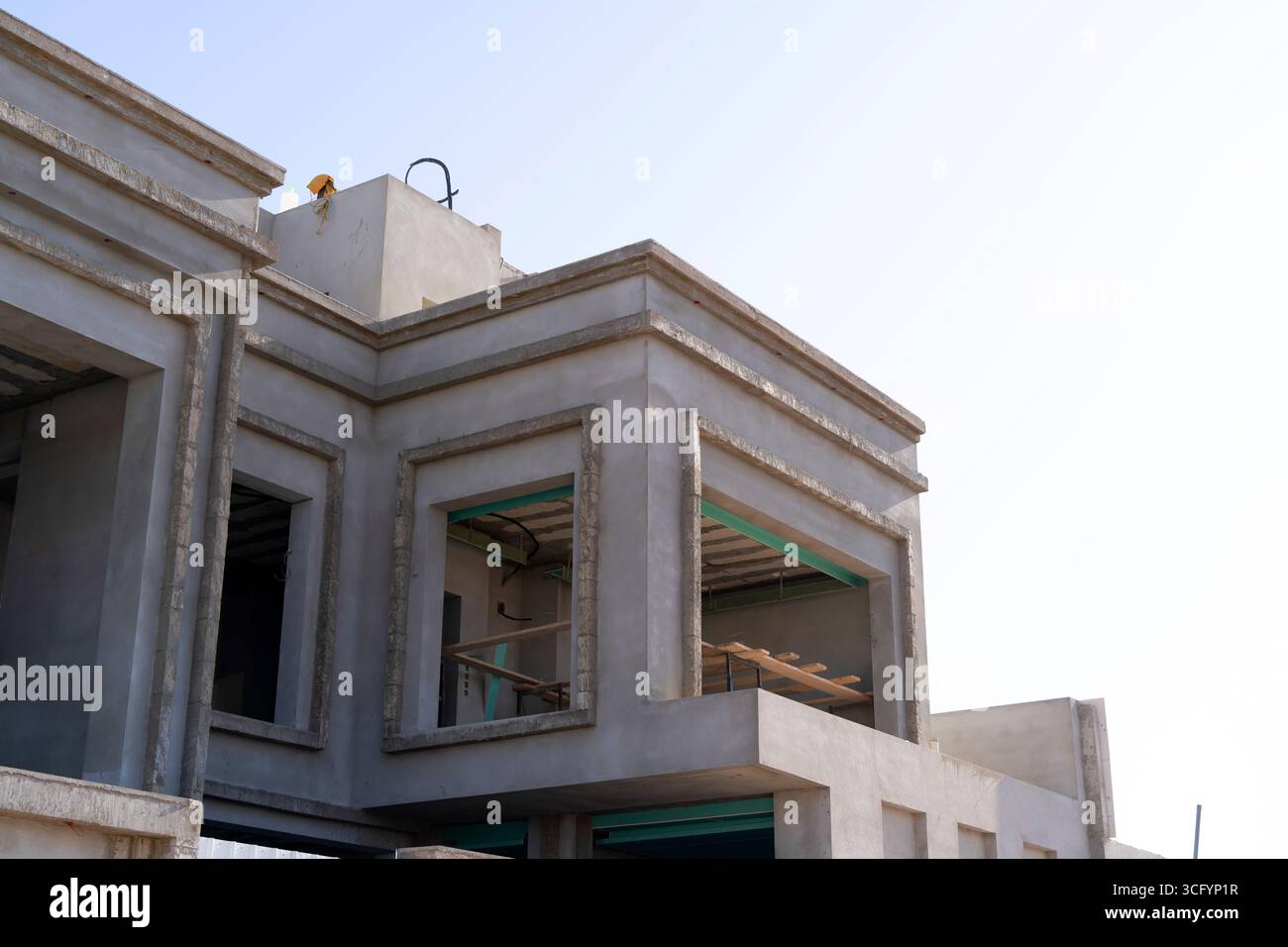 Build Home Riyadh New house under construction in Riyadh, Saudi Arabia, showing cement ...