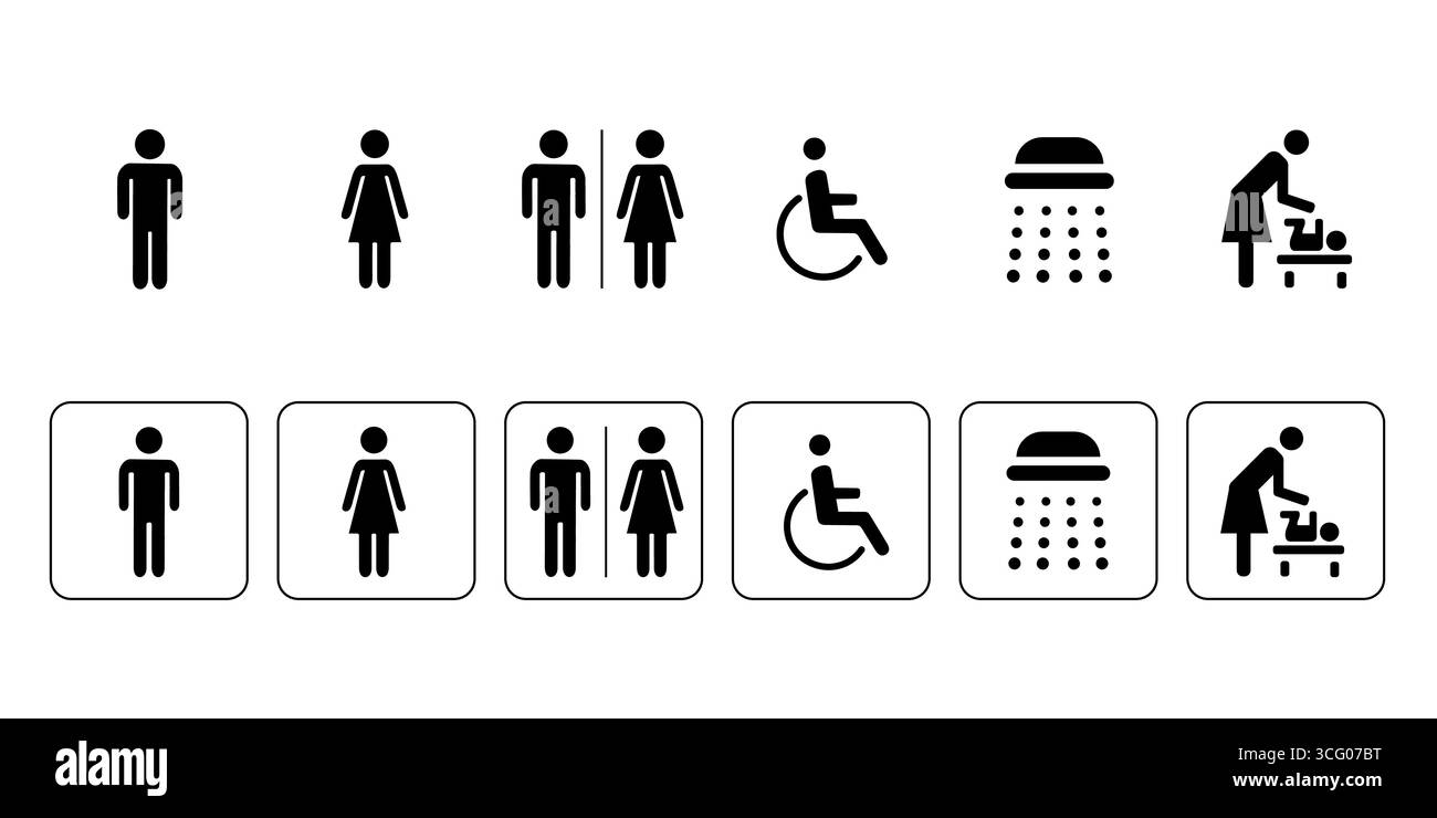 Durable Pictogram Sign - 83mm 'Shower' Symbol (Pack Of 5), Brushed Stainless Steel With Adhesive Backing