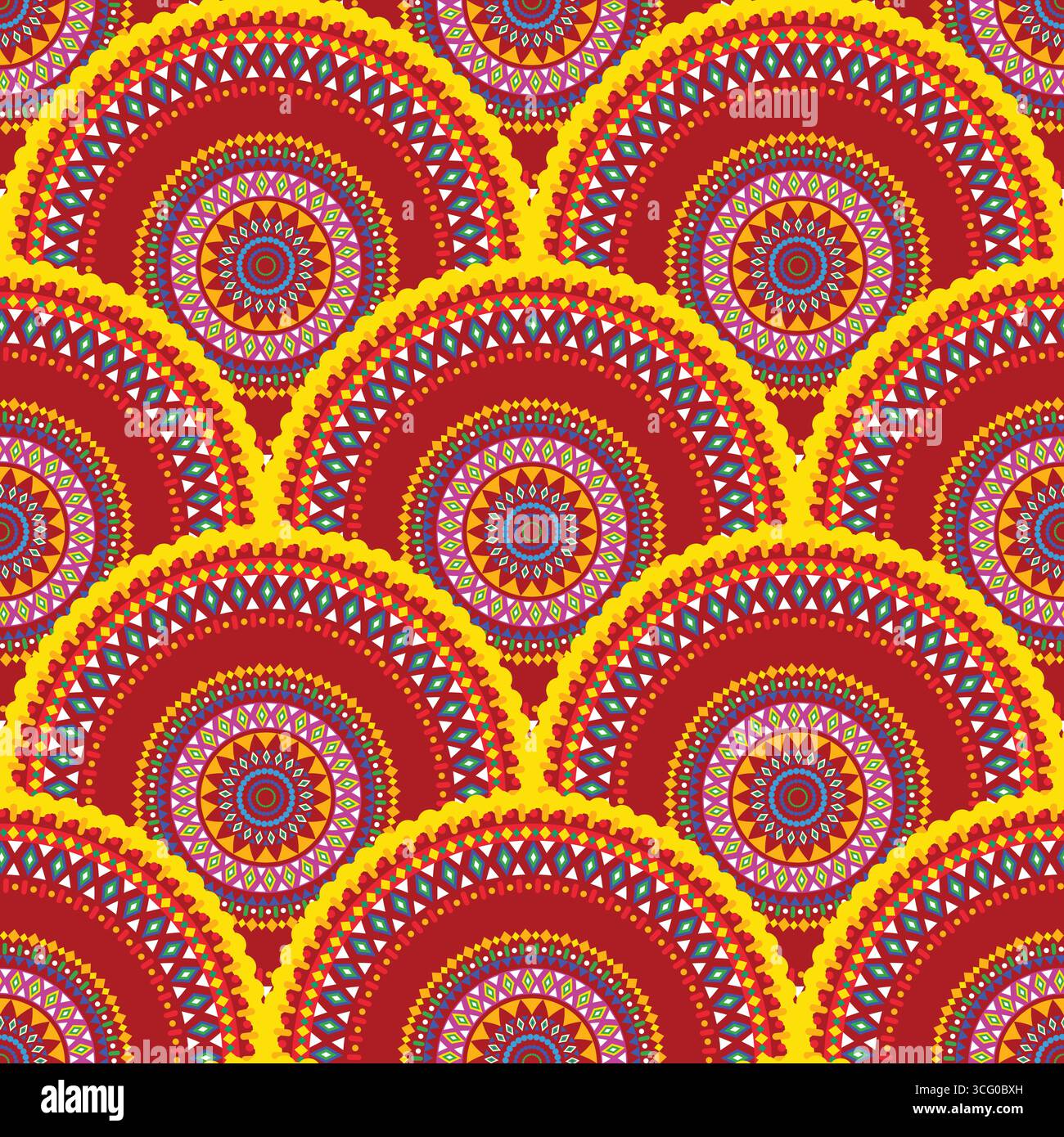 Folk geometric pattern design for Hispanic Heritage month, Cinco de Mayo, Mexican fiesta celebration. Stock Vector