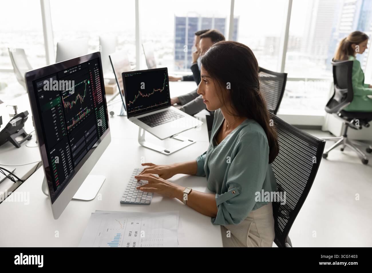 Financial data analysis displaying hi-res stock photography and images ...