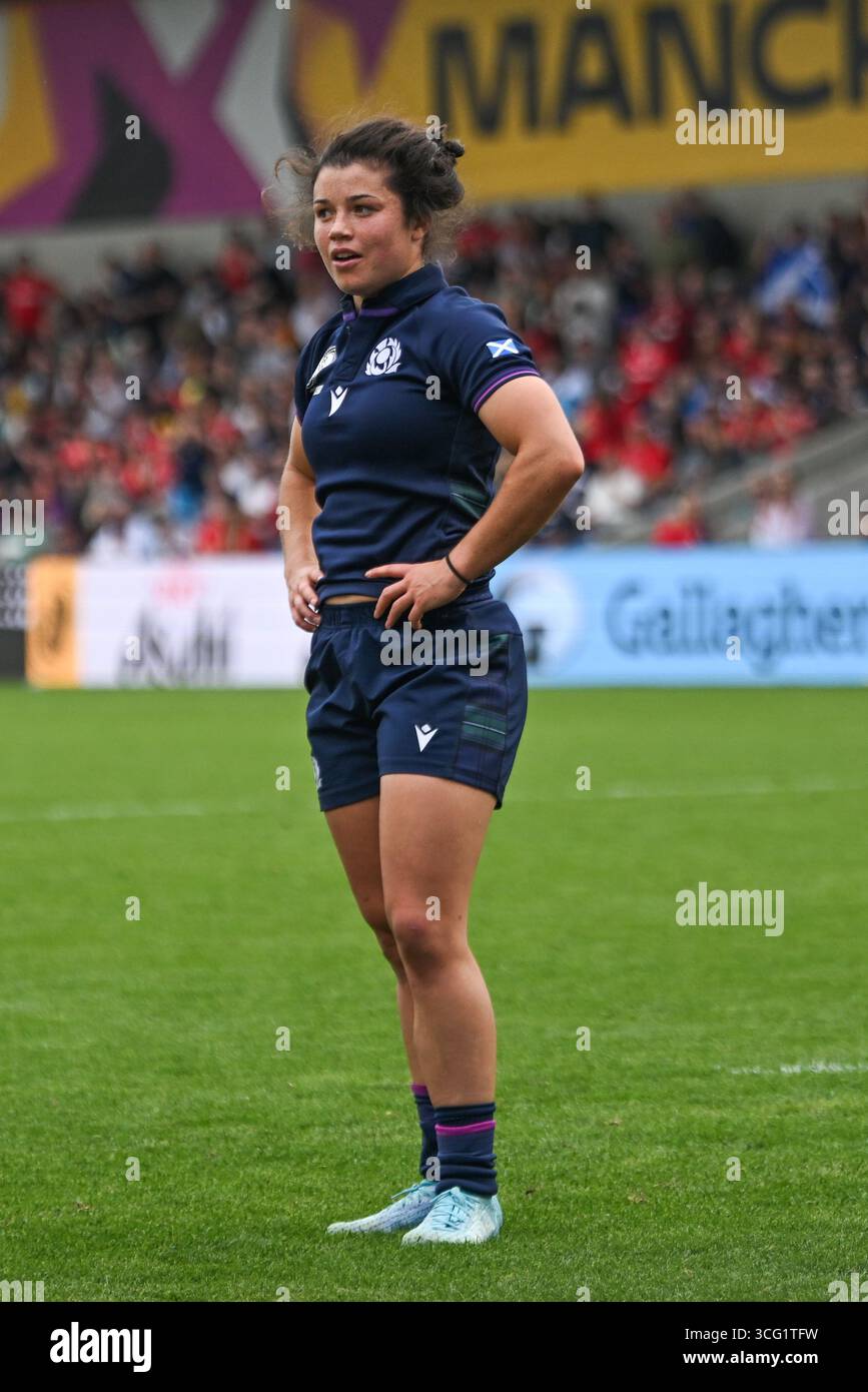 Scotland Women v Wales Women Women's Rugby World Cup - Round 1 Sat 23rd August 2025 Salford Community Stadium, England Stock Photo